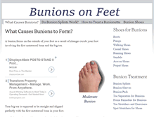 Tablet Screenshot of bunionsonfeet.org